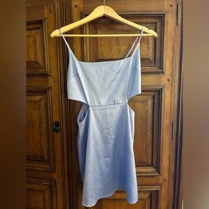 Lucy in the Sky Periwinkle Mini Cutout Dress